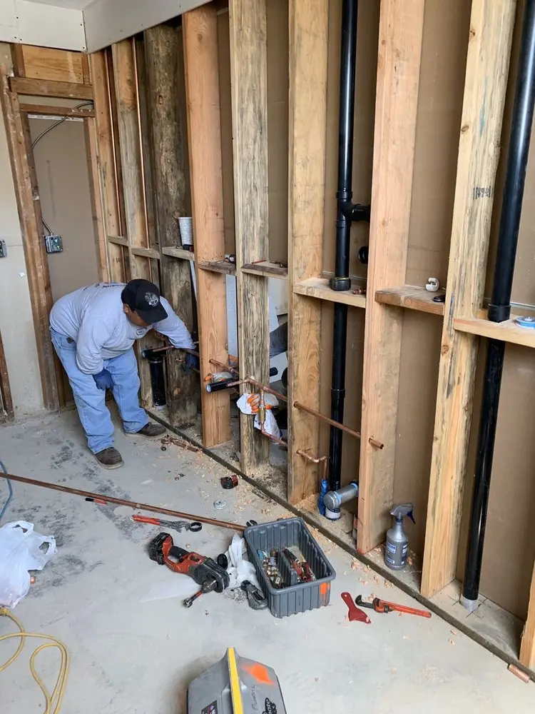 Commercial rough-in plumbing for Water Heater Replacement in Tansboro